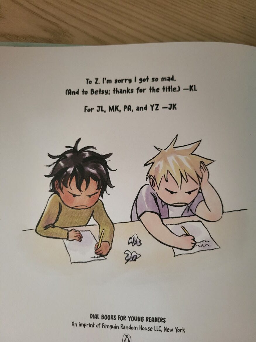 I'm Sorry You Got Mad interior page