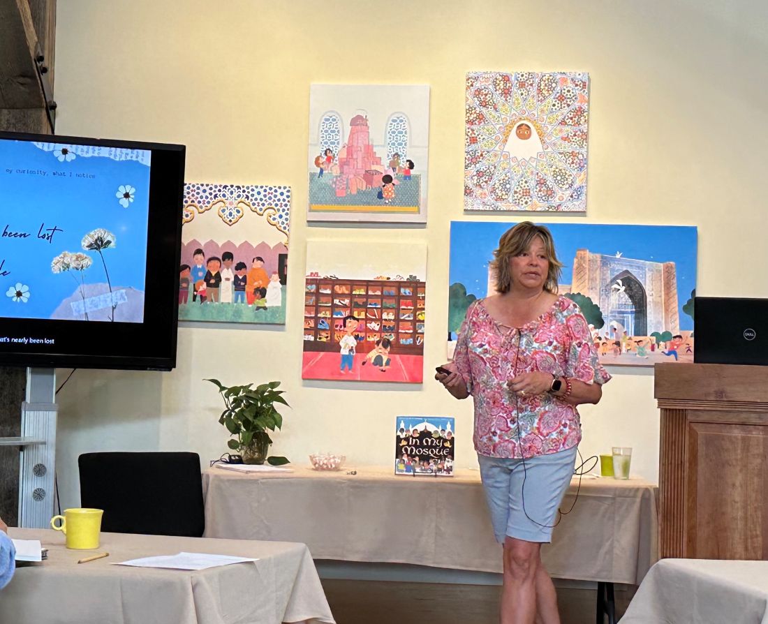 Andrea presenting at Highlights Foundation