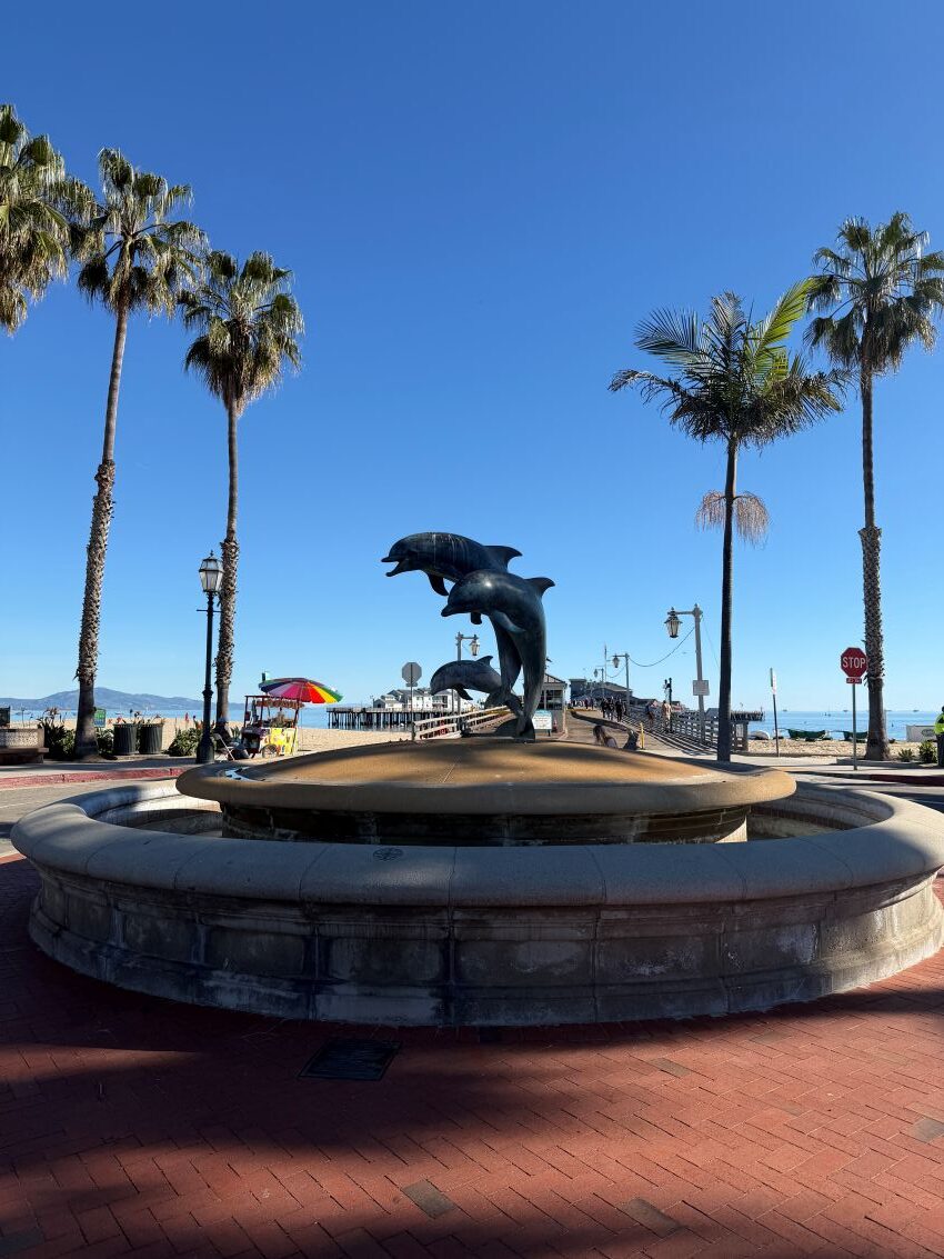 Dolphin statue in Santa Barbara, CA, where first Earth Day was celebrated in 1969